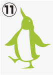 窓装飾ステッカー　ペンギン