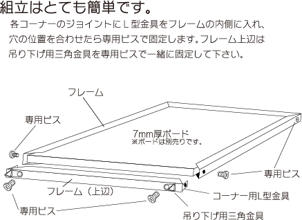 アルミフレーム説明